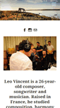 Mobile Screenshot of leovincentmusic.com